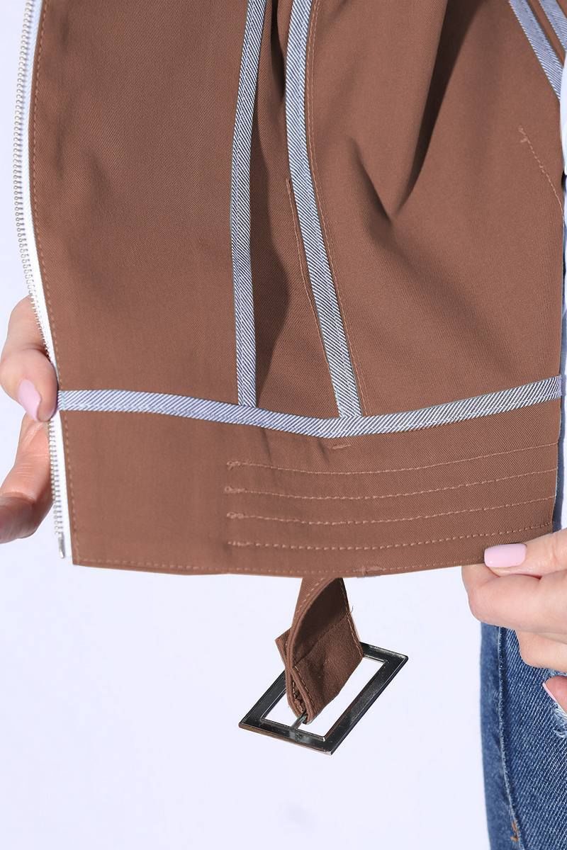 Женская куртка LeNata 11105 коричневый