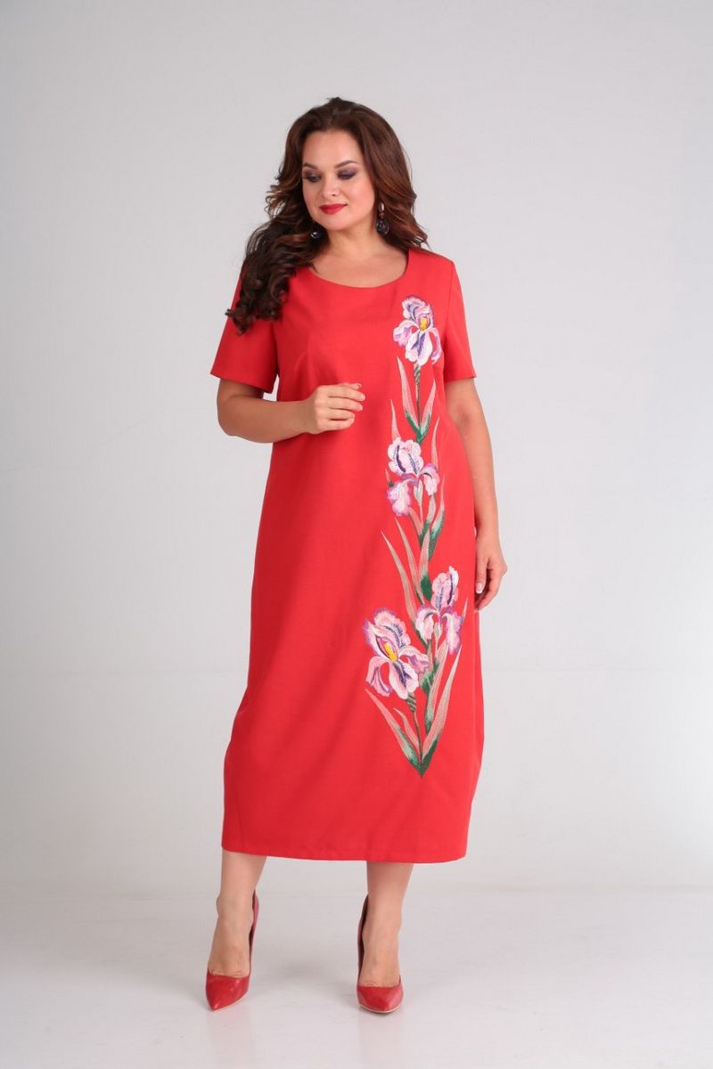 Платье Roksalina 1374 красный