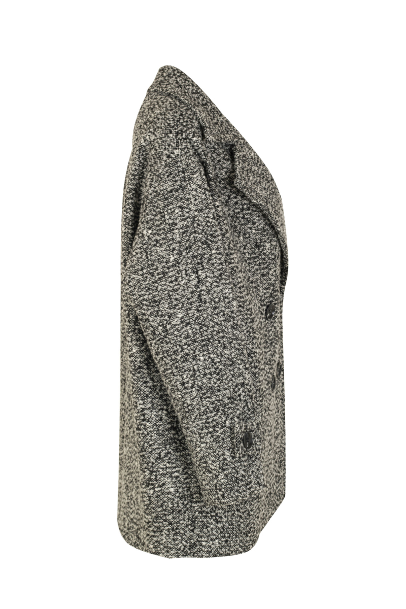 Женское пальто Elema 1-13137-1-170 чёрно-белый