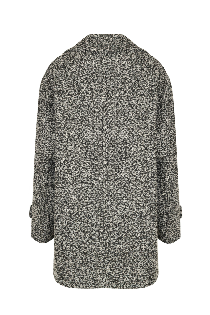 Женское пальто Elema 1-13137-1-170 чёрно-белый