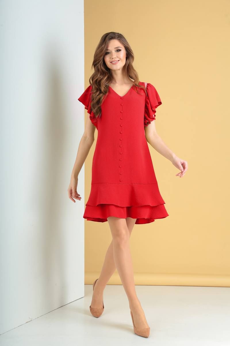 Платье Viola Style 0913 красный