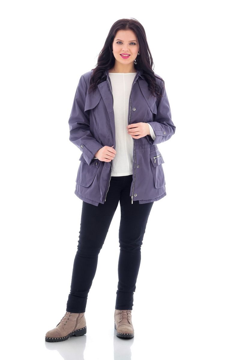 Женская куртка БАГРЯНИЦА 2095 светло-фиолетовый