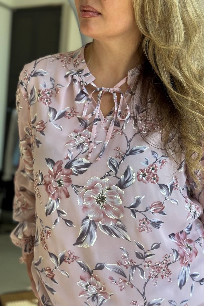 Блузы LindaLux 812 розовая_ветка