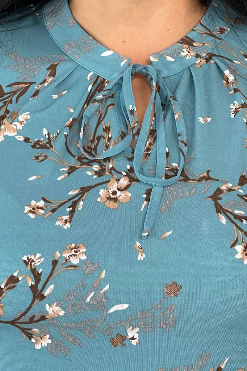 Блузы LindaLux 1-378 голубая_сакура