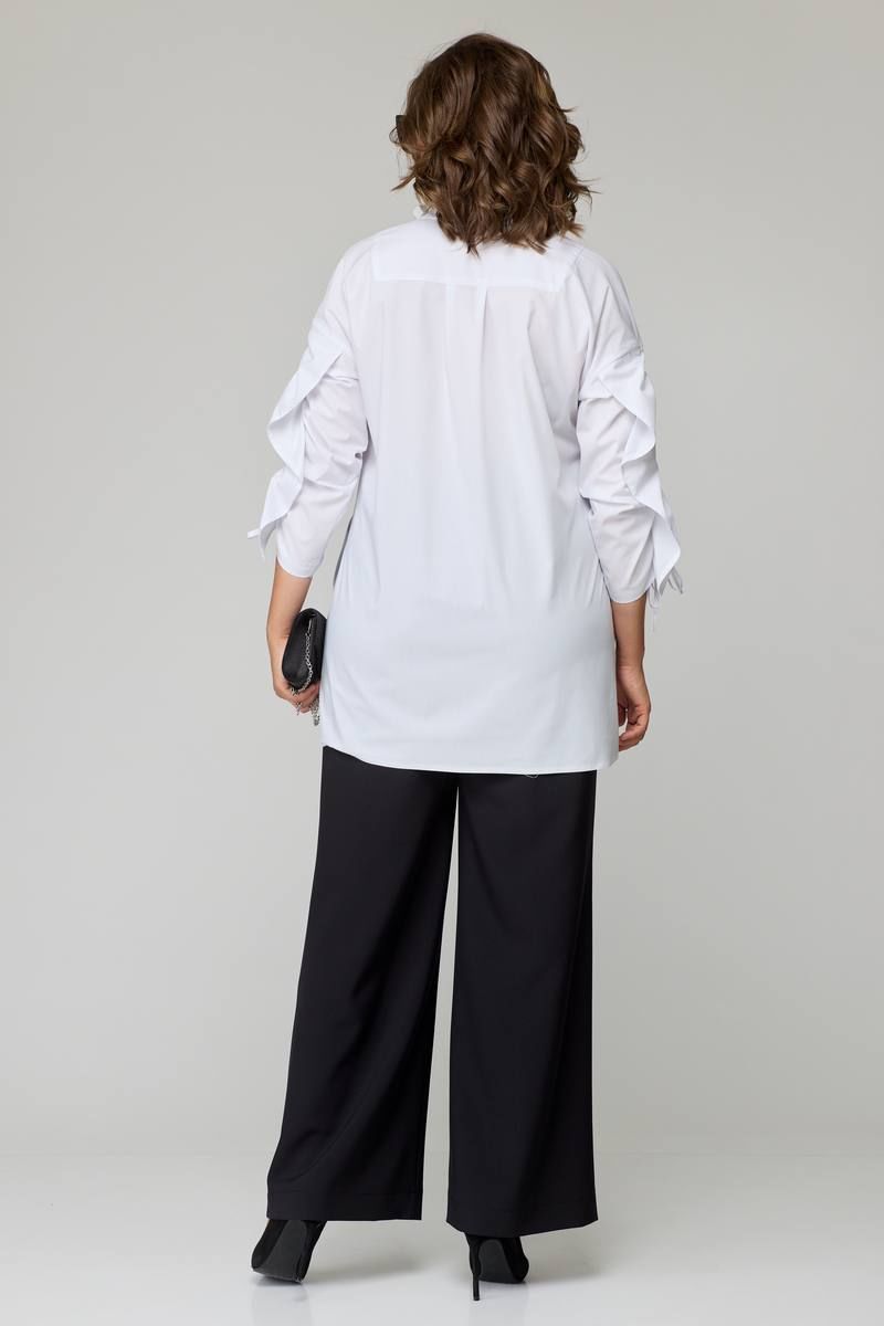 Блузы EVA GRANT 7136-1 белый