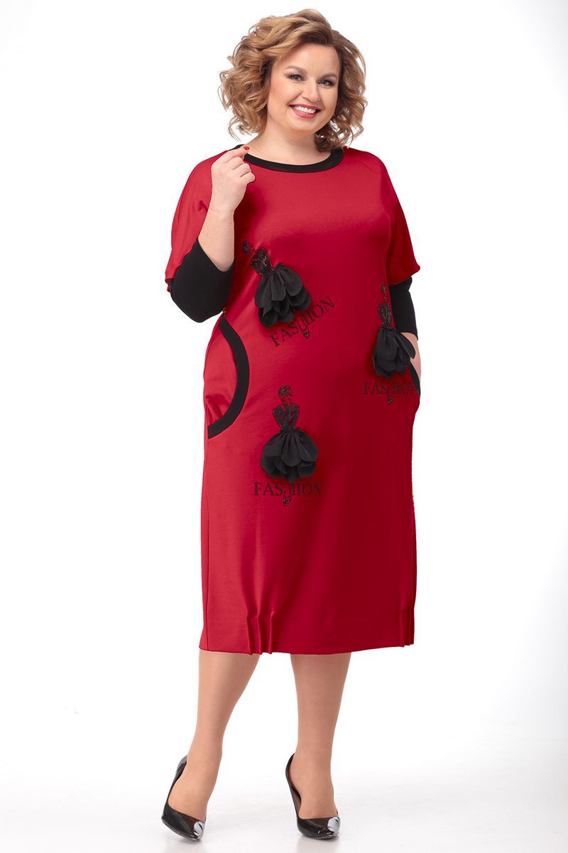 Платье LadisLine 1194 красный