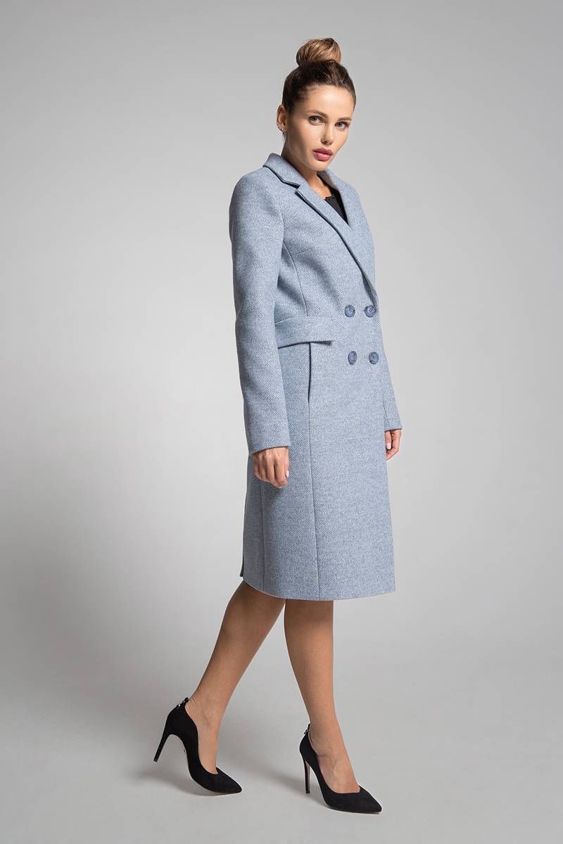 Женское пальто Gotti 172-12 голубой