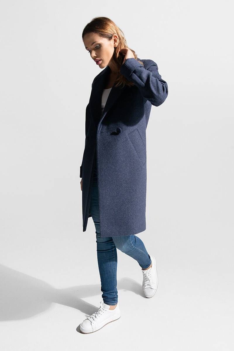 Женское пальто Gotti 171-18 синий