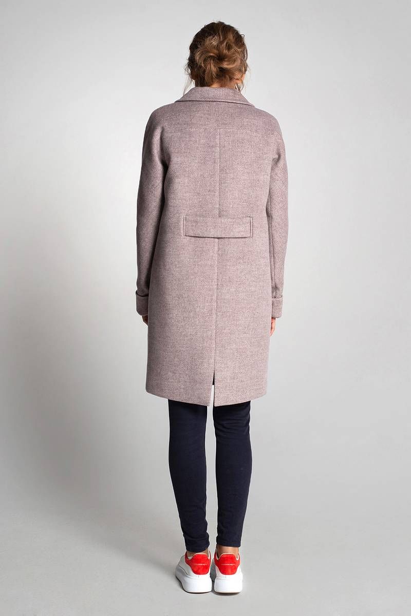 Женское пальто Gotti 191-1 голубо-розовый