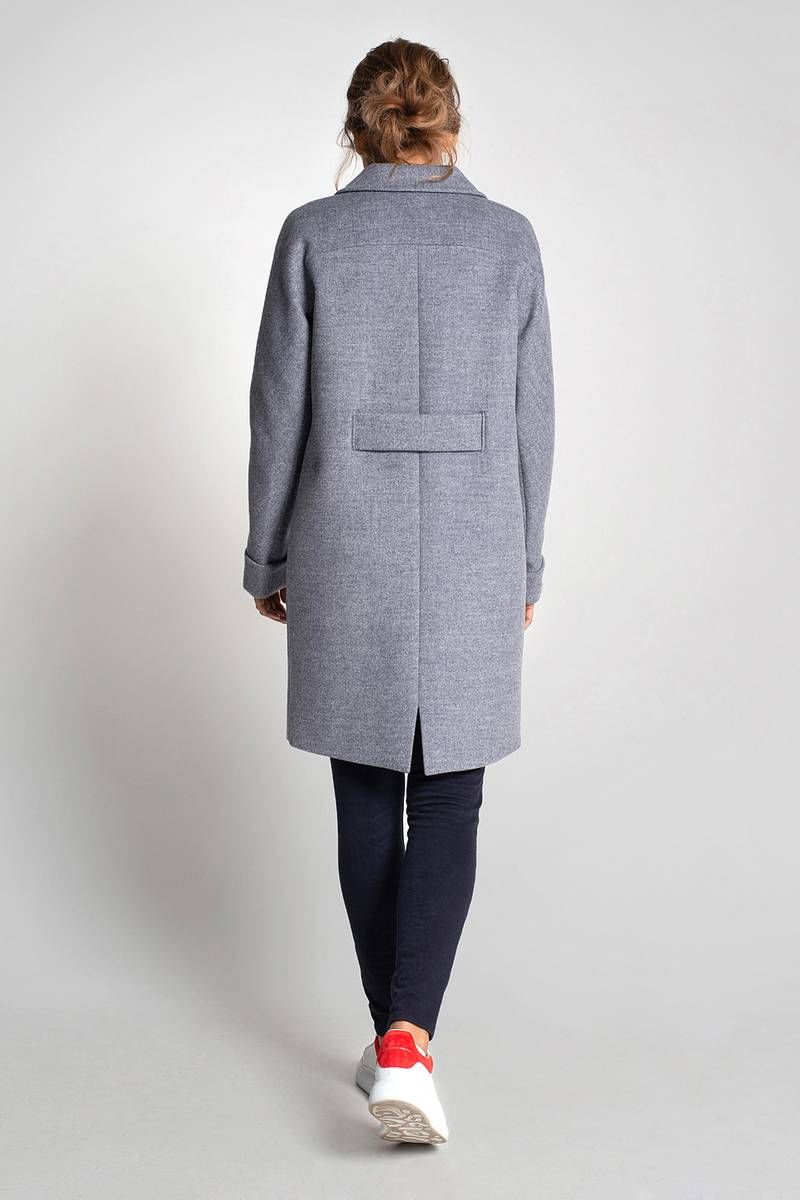 Женское пальто Gotti 191-2 серо-голубой
