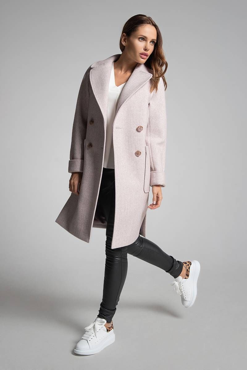 Женское пальто Gotti 202-1 светло-розовый