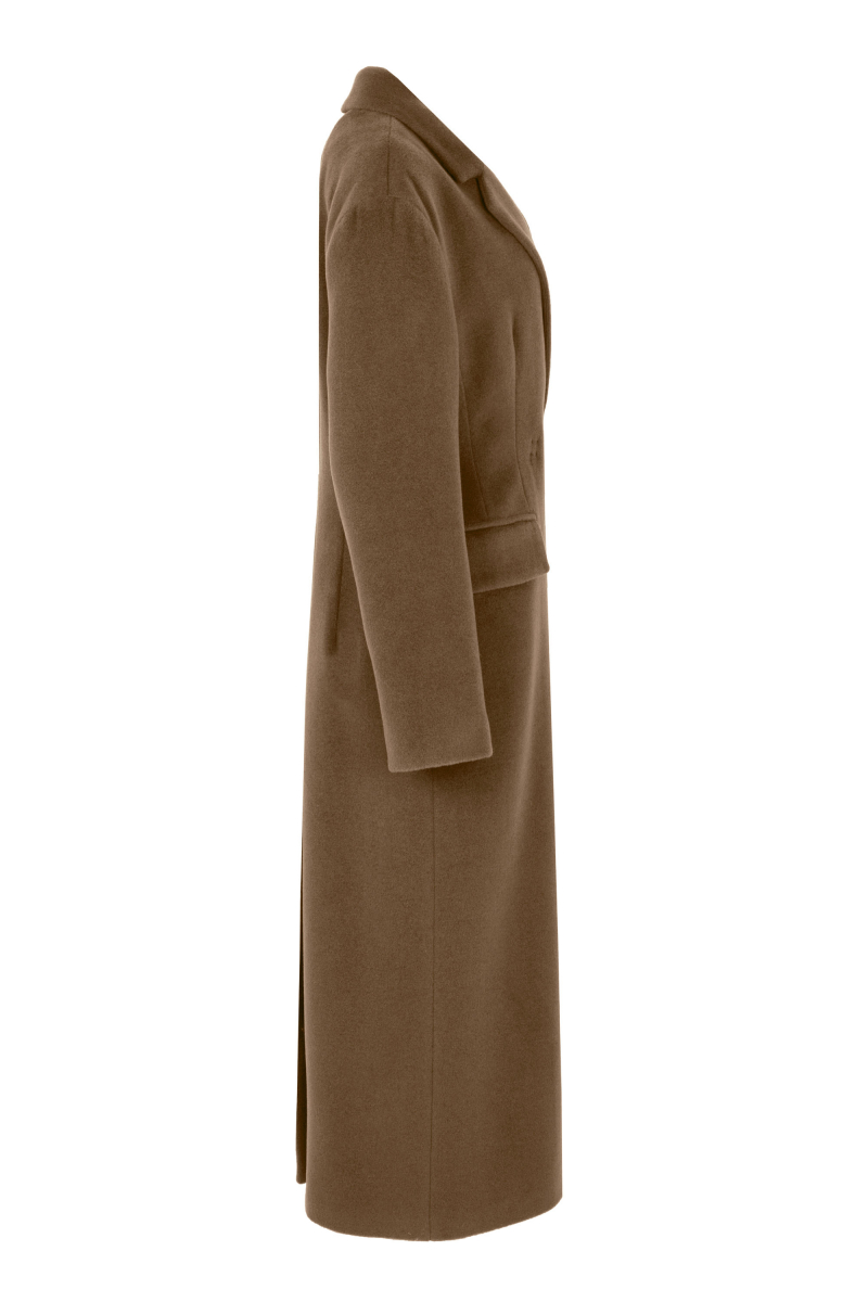 Женское пальто Elema 1-09-170 коричневый