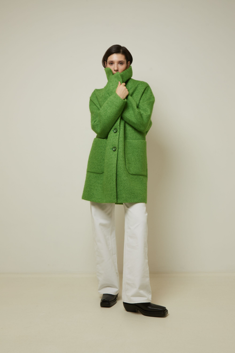 Женское пальто Elema 1-12904-1-164 зелёный