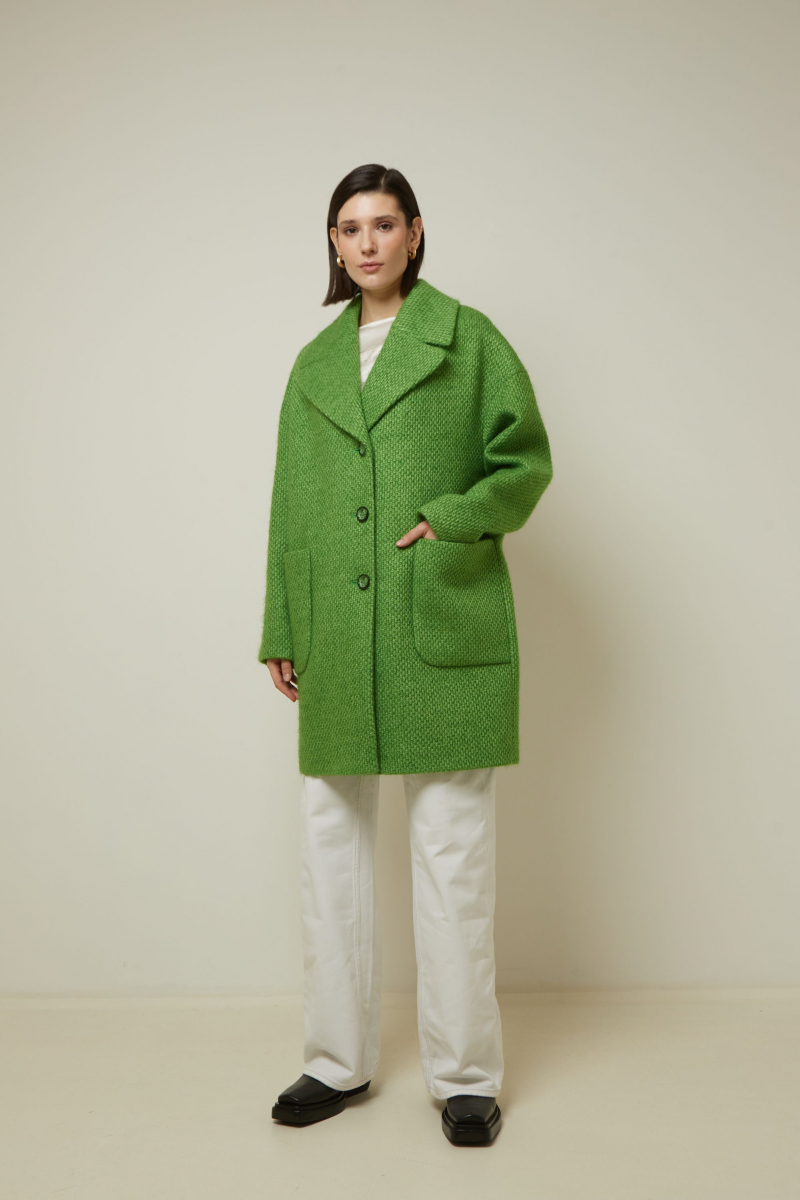 Женское пальто Elema 1-12904-1-170 зелёный