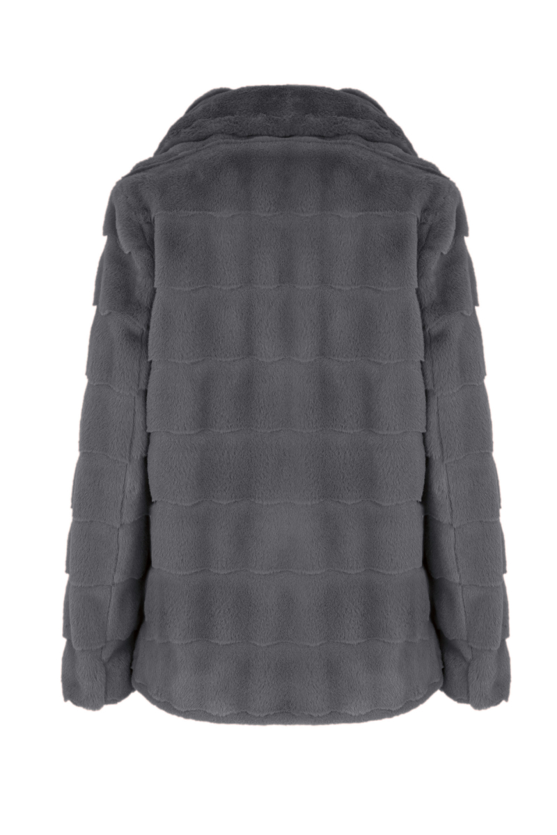 Женское пальто Elema 1-206-170 тёмно-серый