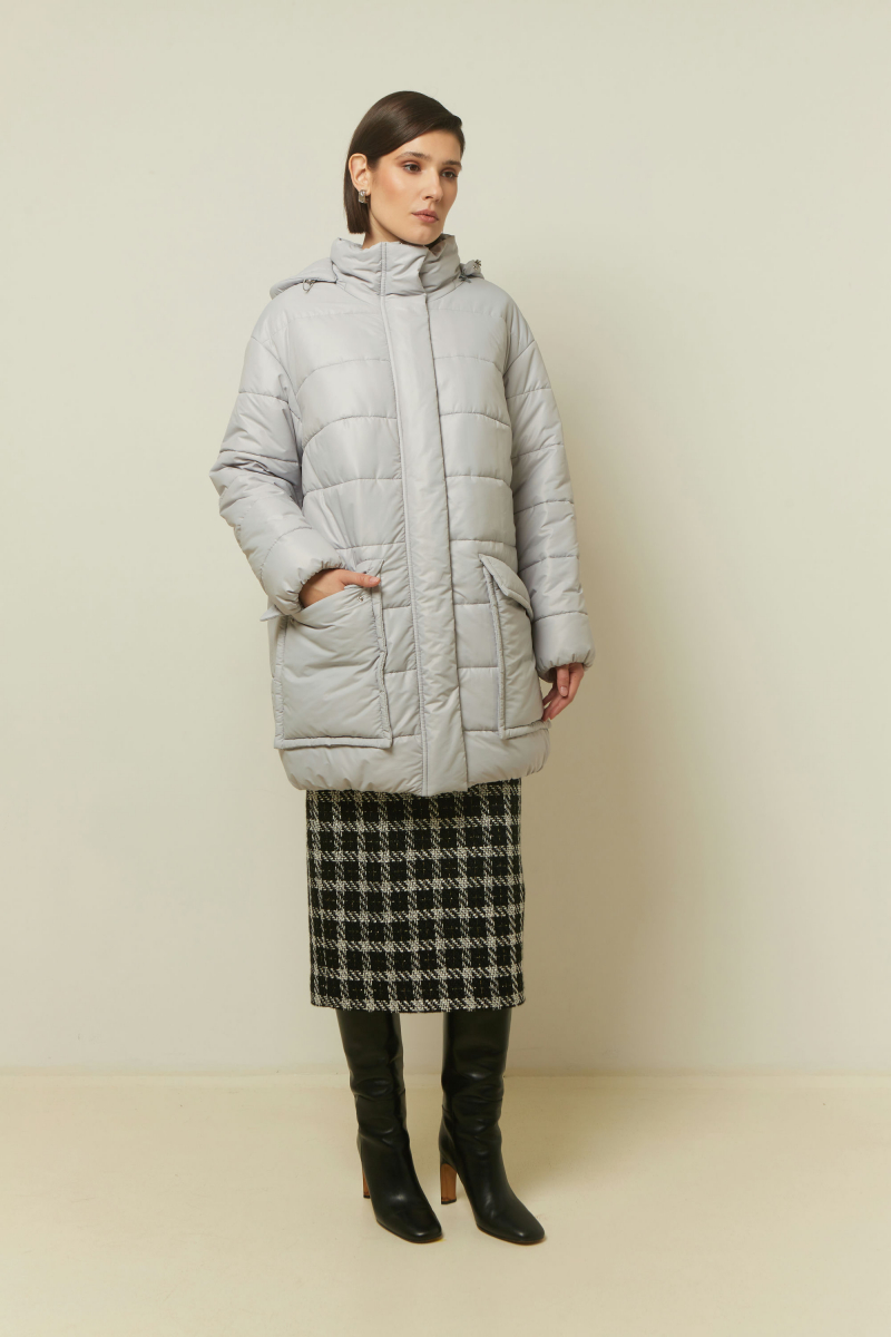 Женская куртка Elema 4-13024-1-170 светло-серый