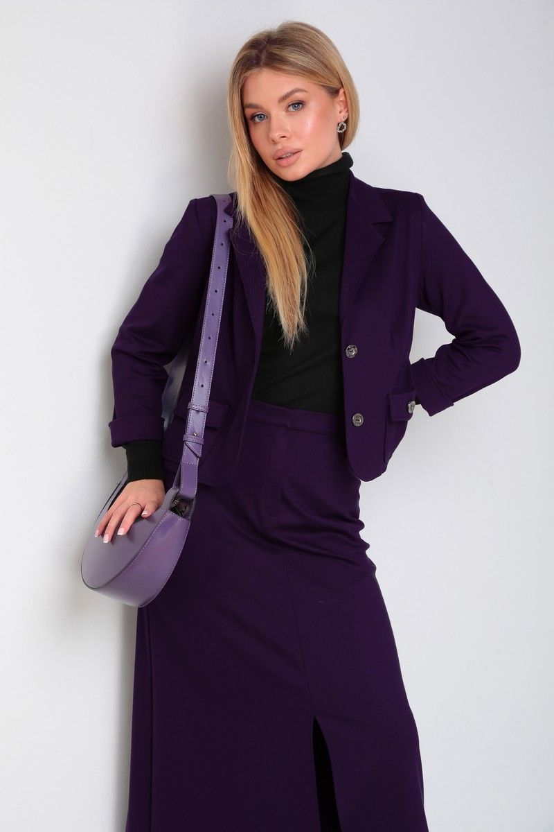 Юбочный костюм DOGGI 1633 пурпурный