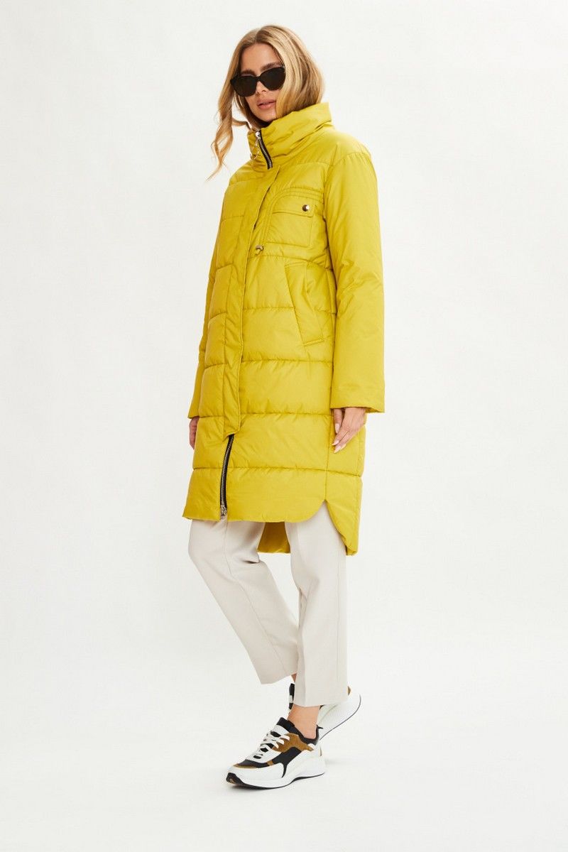 Женское пальто ElectraStyle 5у-3118-240т горчичный