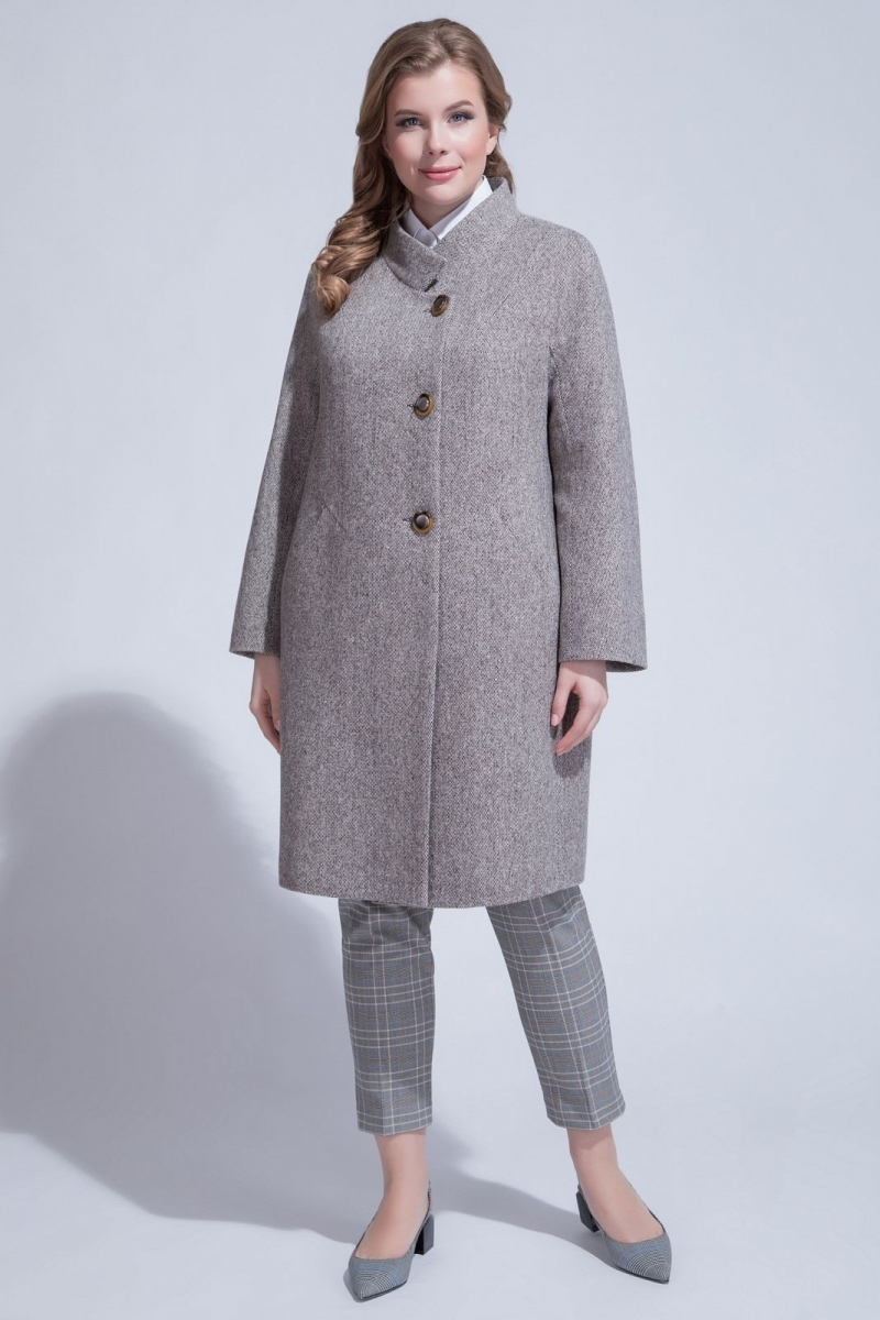 Женское пальто ElectraStyle НП4у-8035-255 коричневый