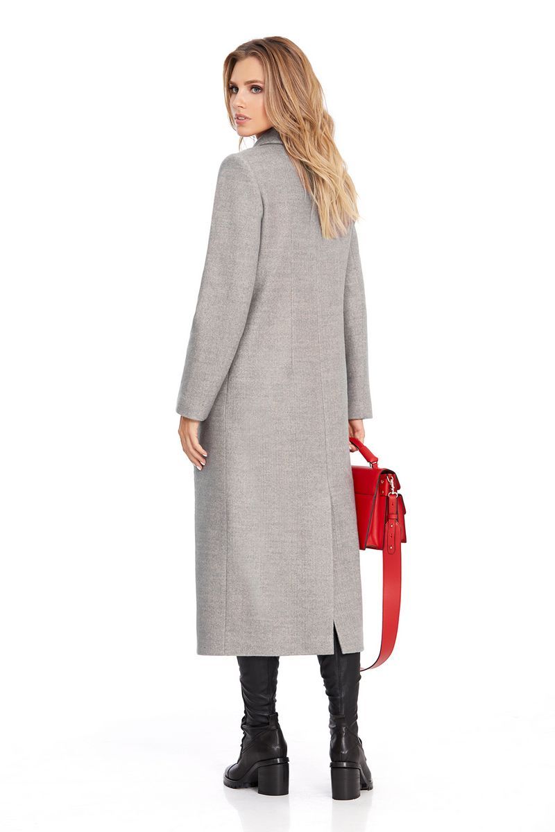 Женское пальто PiRS 801 светло-серый