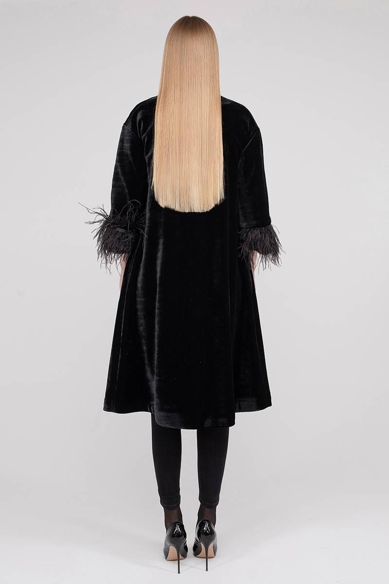 Женское пальто JKY G-003 черный