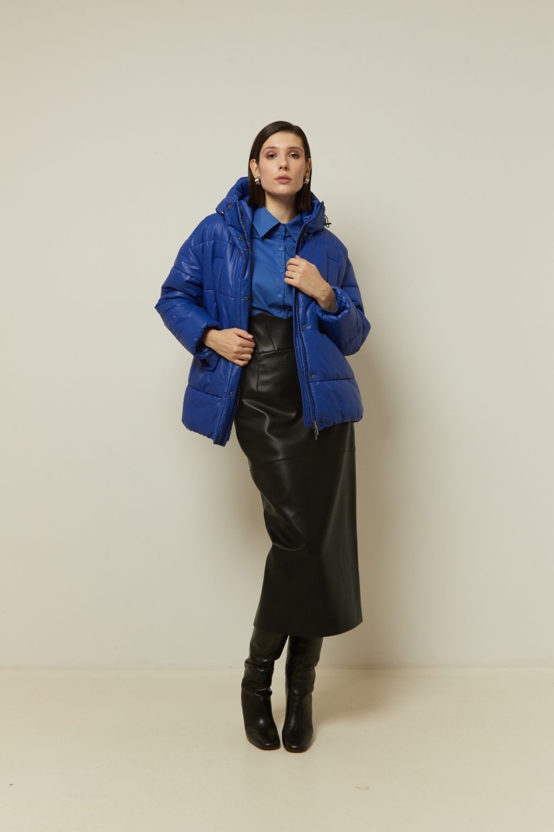 Женская куртка Elema 4-13026-1-170 василёк