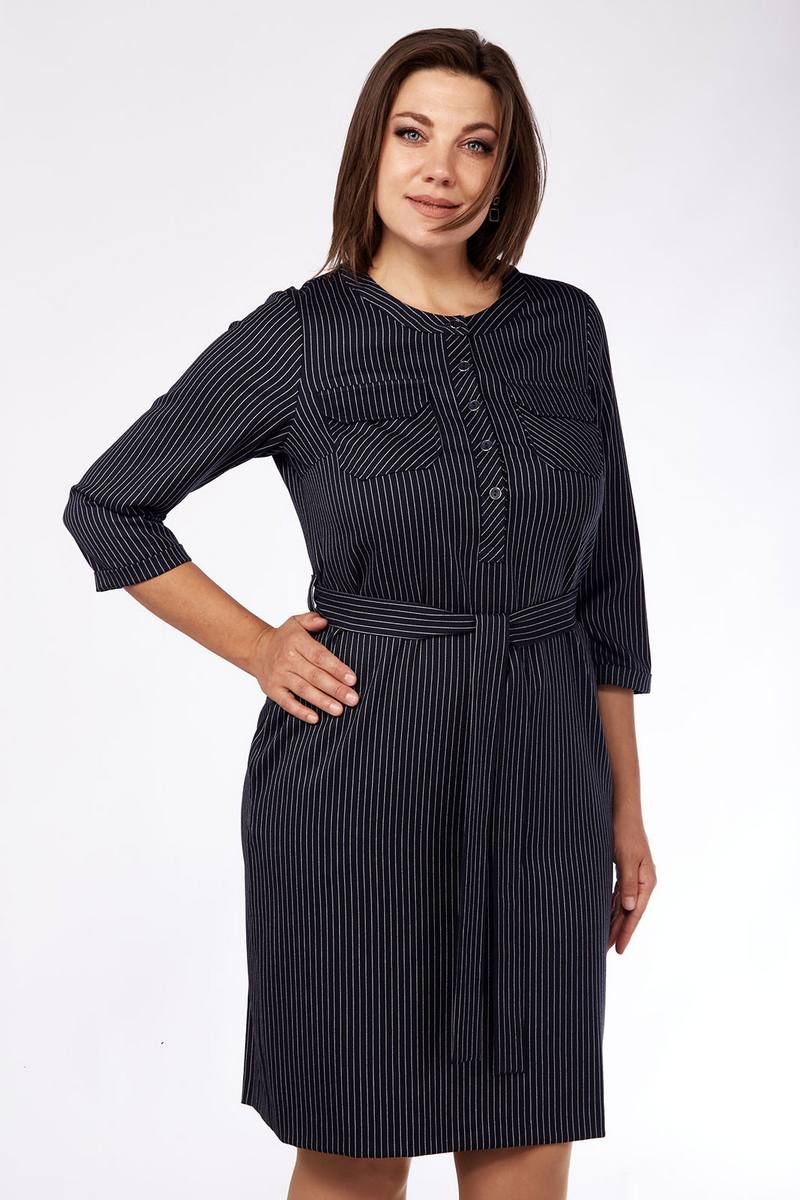 Платья Lady Style Classic 1819-1 темно-синий