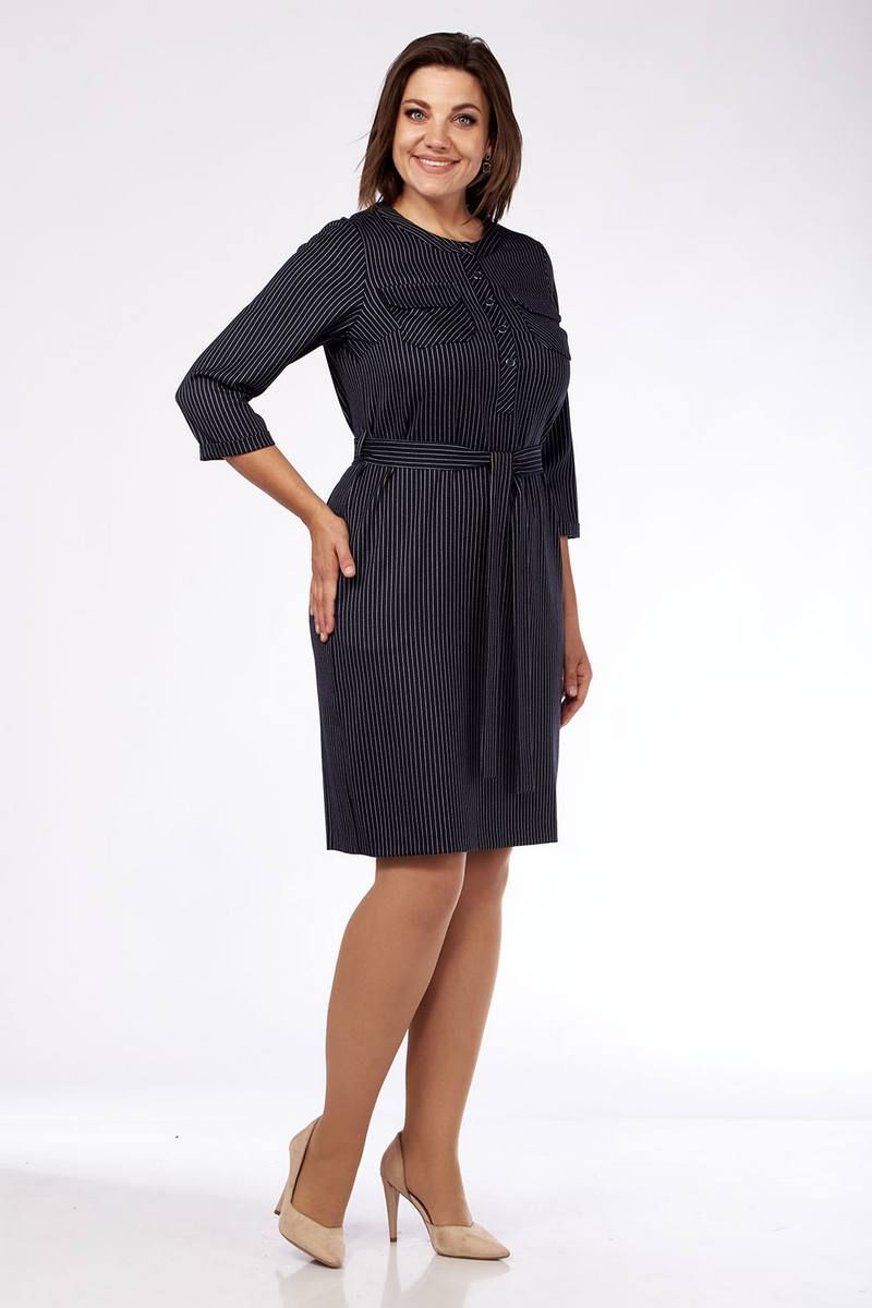 Платья Lady Style Classic 1819-1 темно-синий