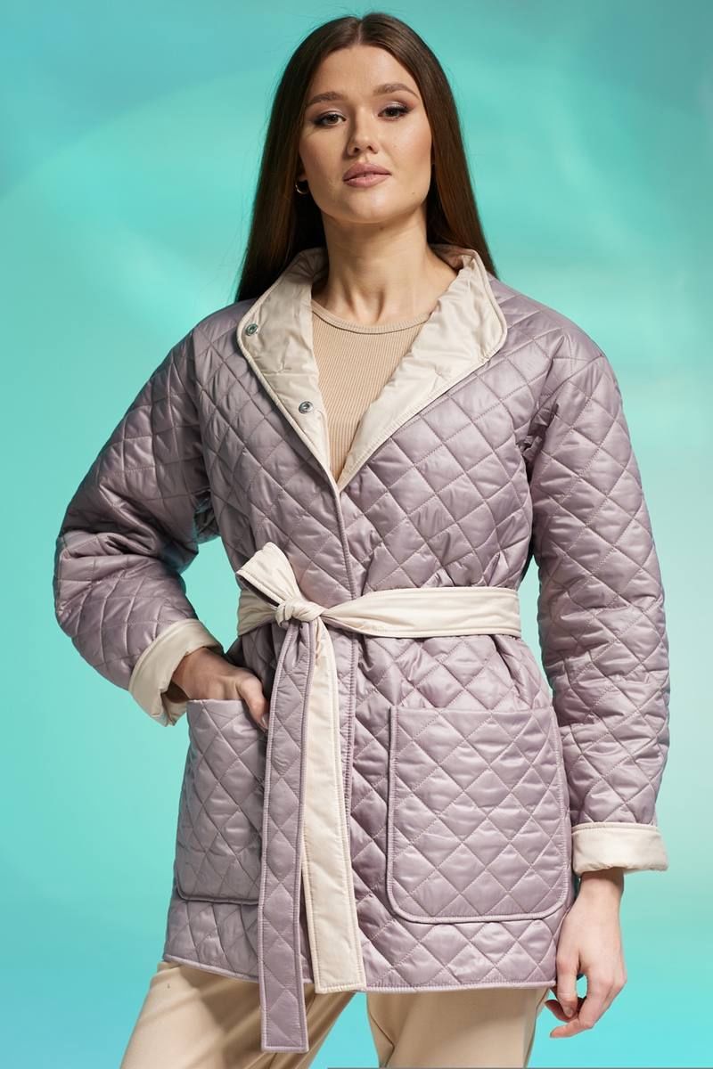 Женская куртка Faufilure С563 беж-розовый
