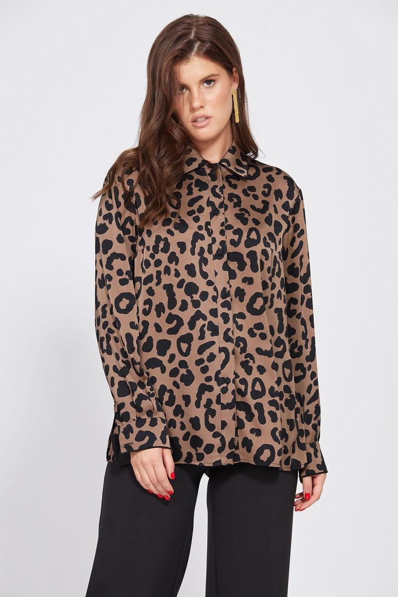 Блузы EOLA 2500 коричневый_леопард