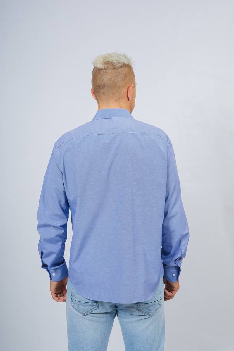 Рубашки с длинным рукавом Nadex 01-047312/429-23.170-176 сине-белый