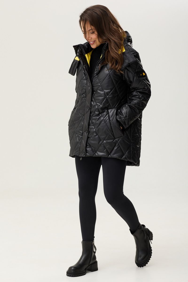 Женская куртка Магия моды 2350 черный-желтый