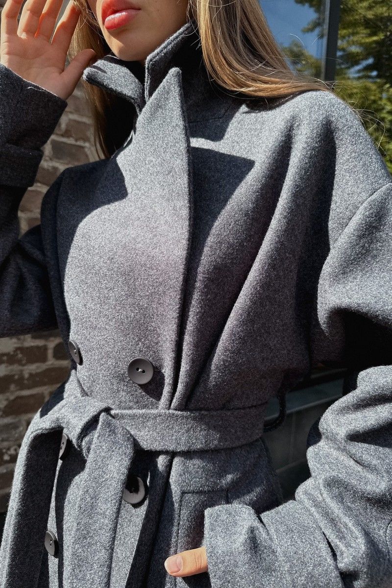 Женское пальто Skipper Design 116_Деми серый