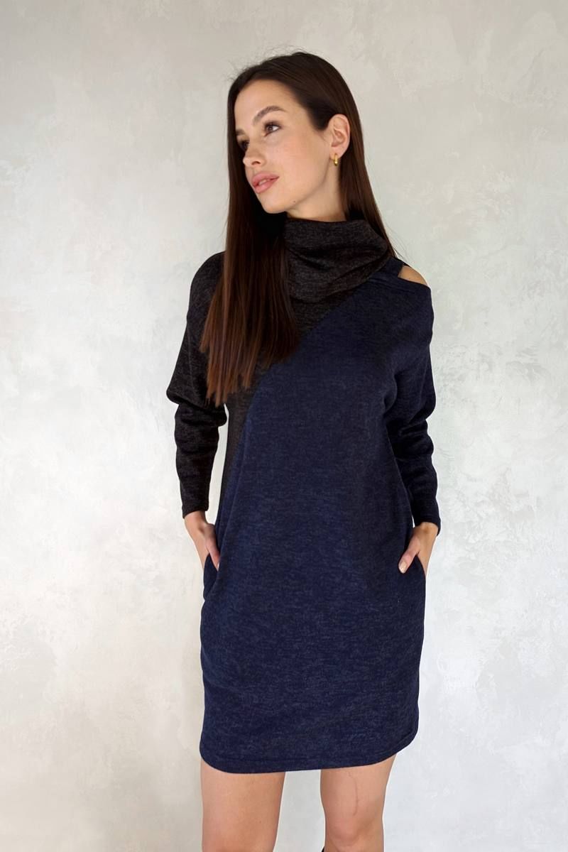 Платья Patriciа C15255 темно-синий,черный