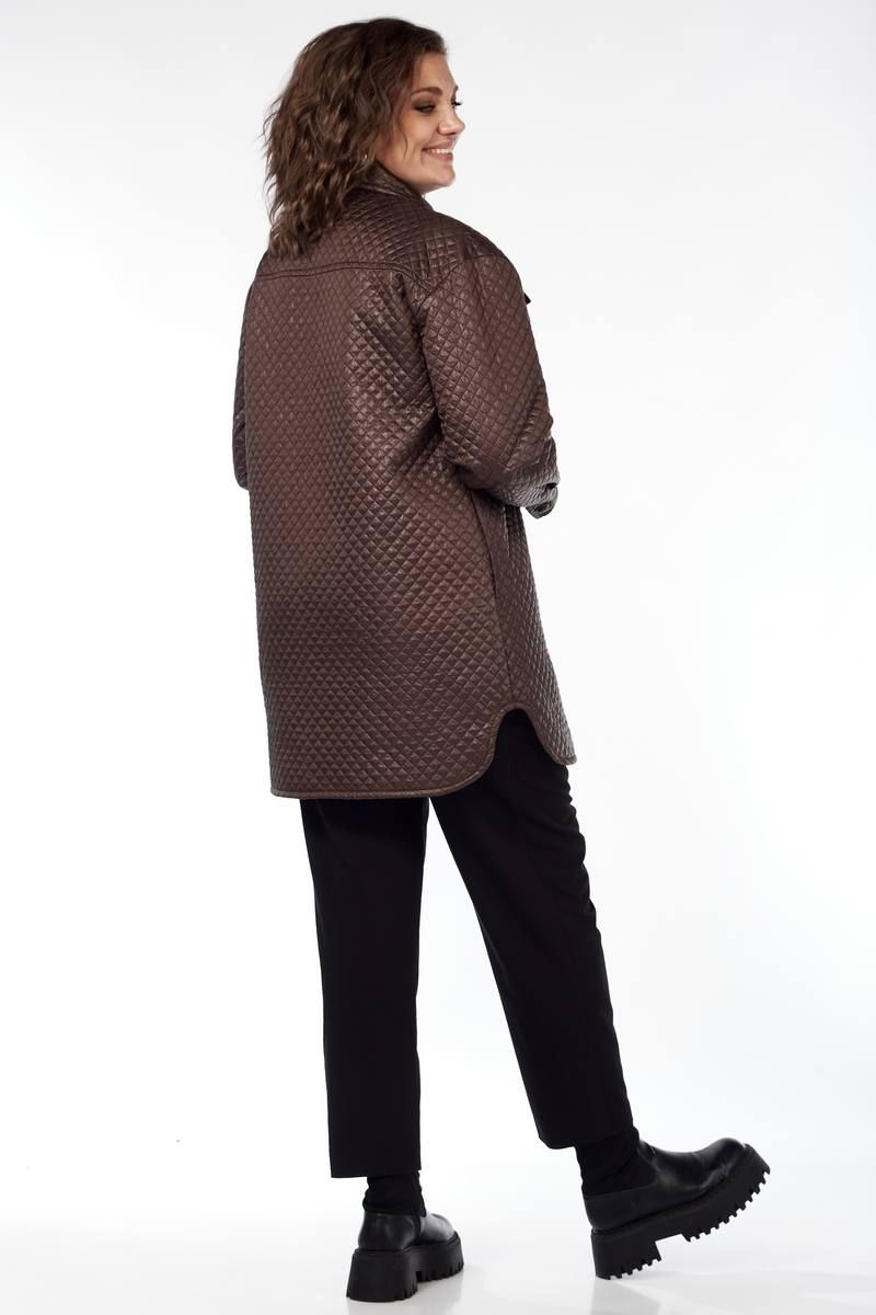 Женская куртка Магия Стиля М-2517 коричневый
