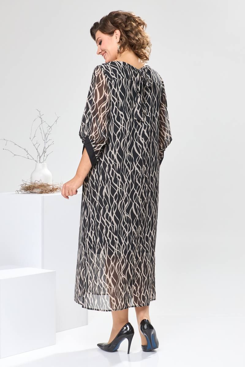 Платья Romanovich Style 1-2442 черный/серый