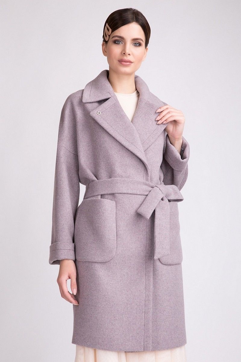 Женское пальто ElectraStyle 4-8023/11-022 латте