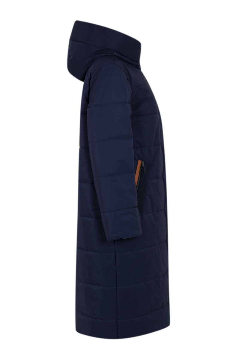 Женское пальто Elema 5-13117-1-164 синий/глина