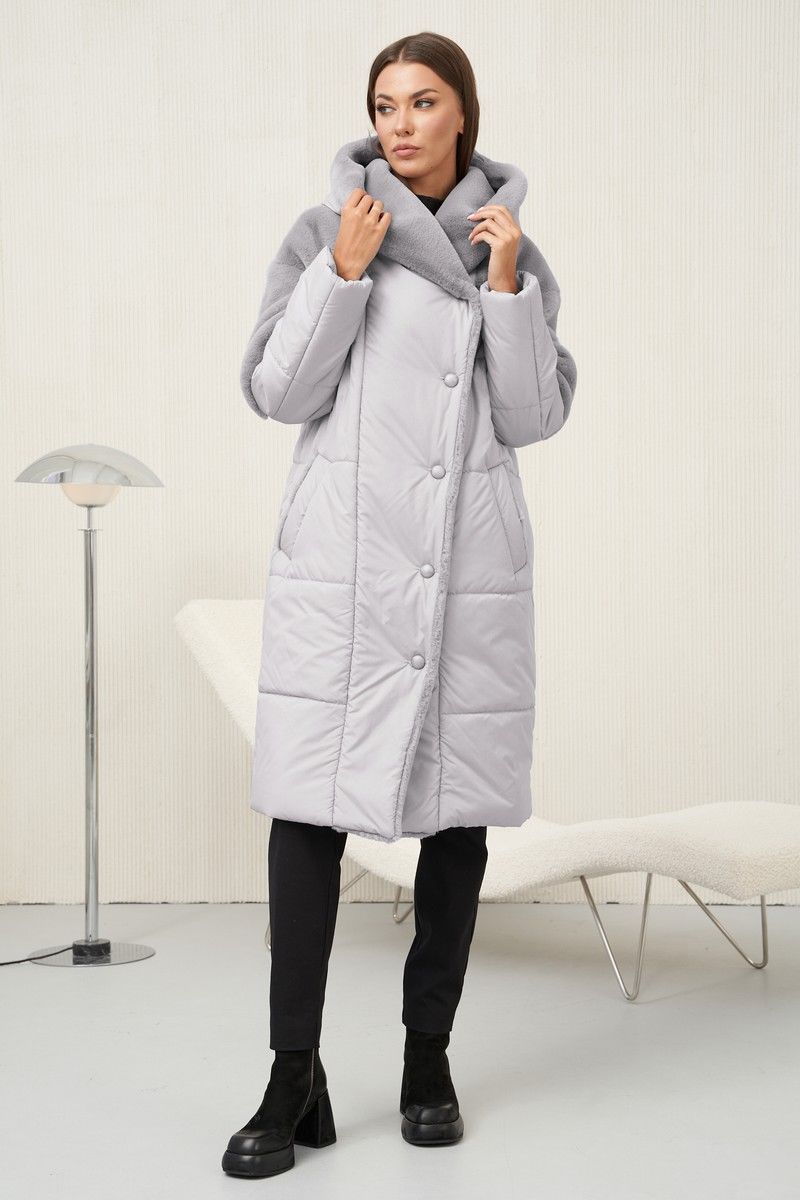 Женское пальто Fantazia Mod 4607 серый