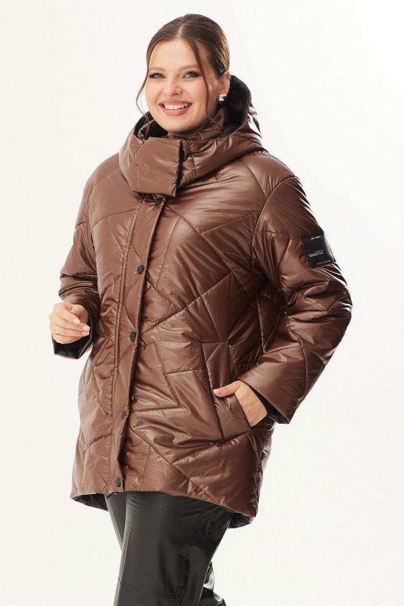 Женская куртка Магия моды 2350 коричневый