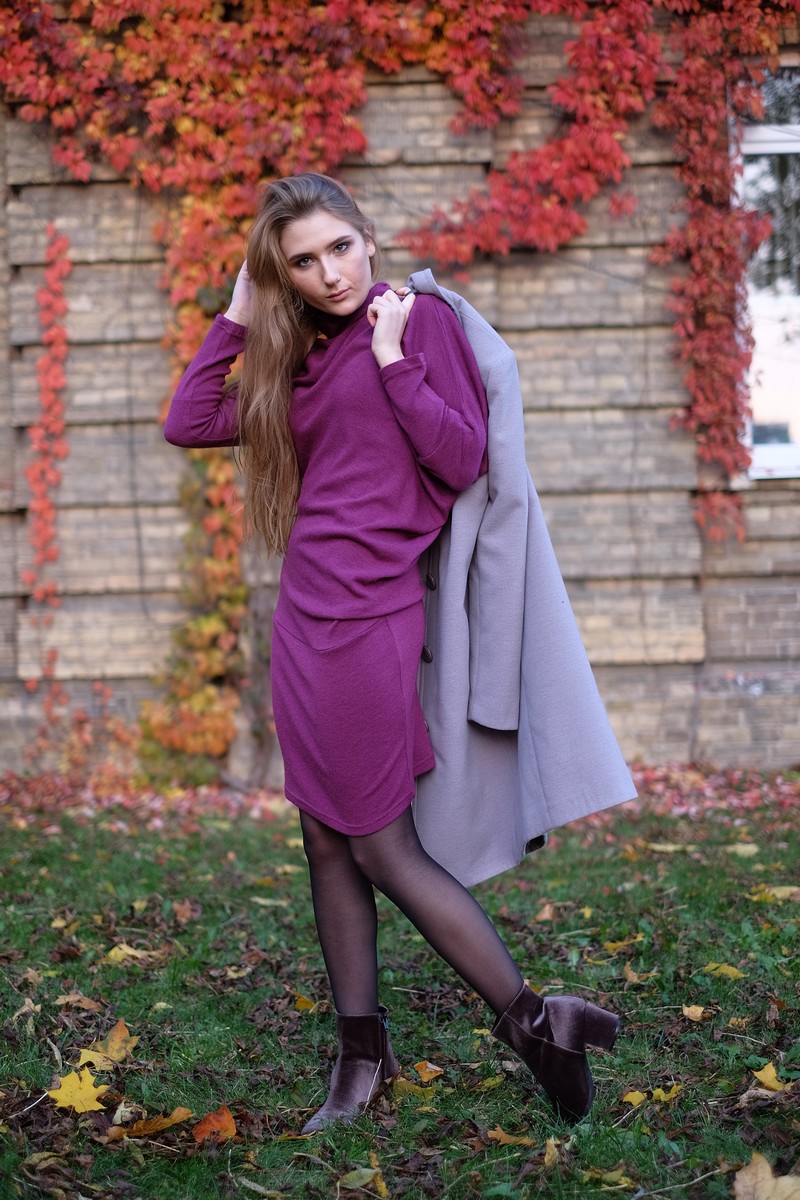 Платье Lamazo 007 пурпурный