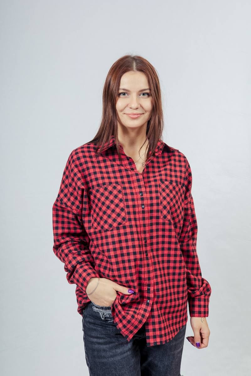 Рубашки Nadex 20-077510/403-23 черно-красный