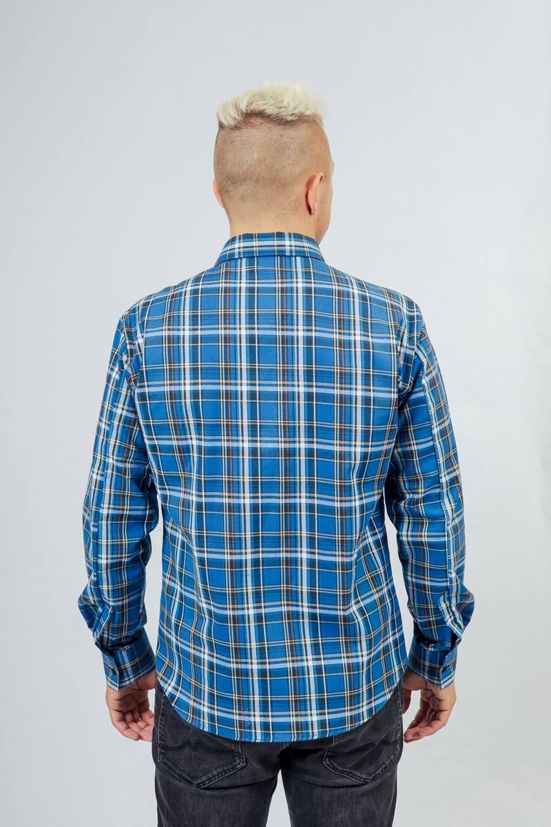 Рубашки с длинным рукавом Nadex 01-067813/426-23_182-188 синий