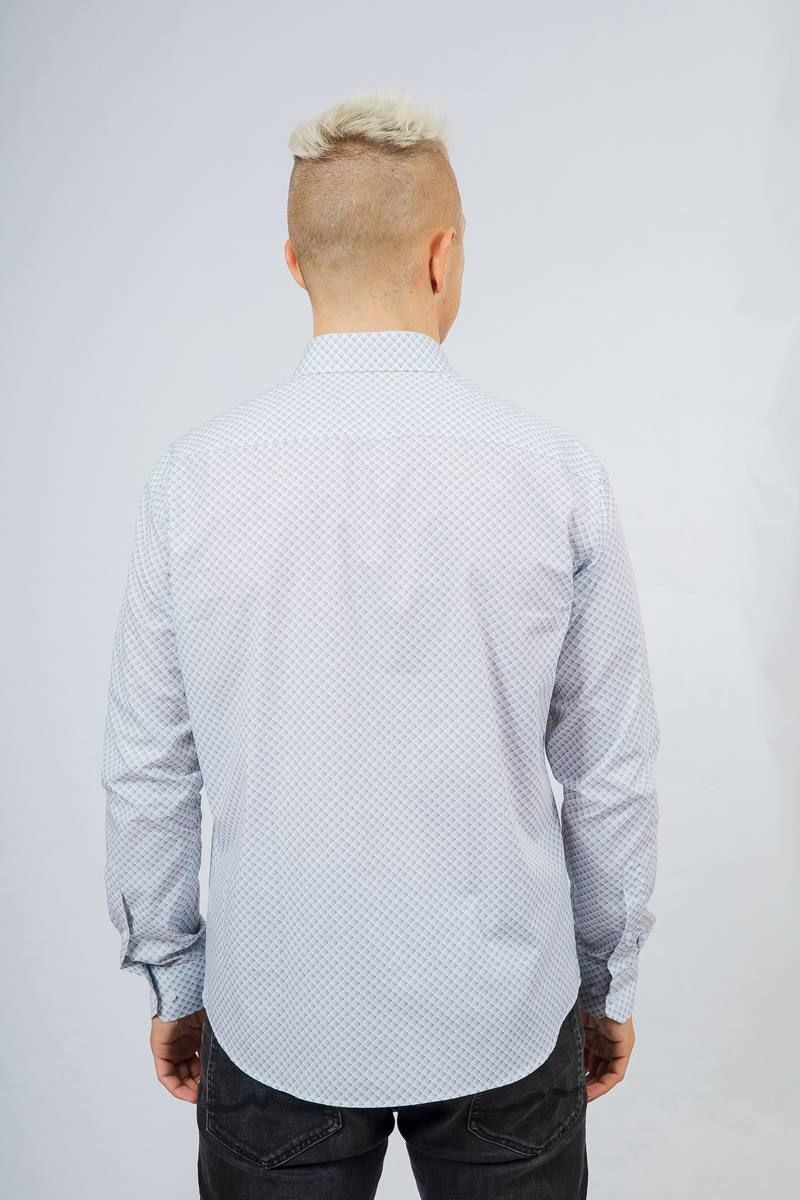 Рубашки с длинным рукавом Nadex 01-048612/501-23_182-188 бело-серый