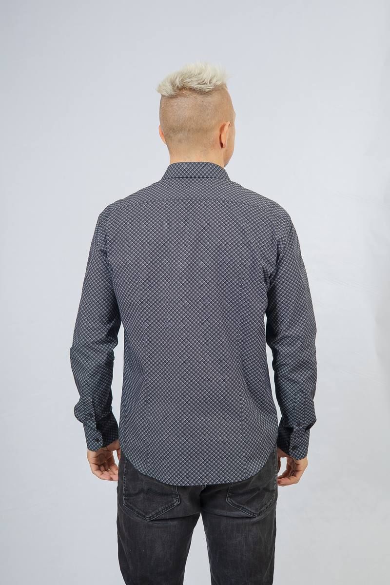 Рубашки с длинным рукавом Nadex 01-047411/501-23_170-176 черно-серый