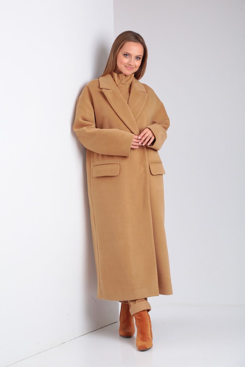 Женское пальто Immi 8009 кэмел