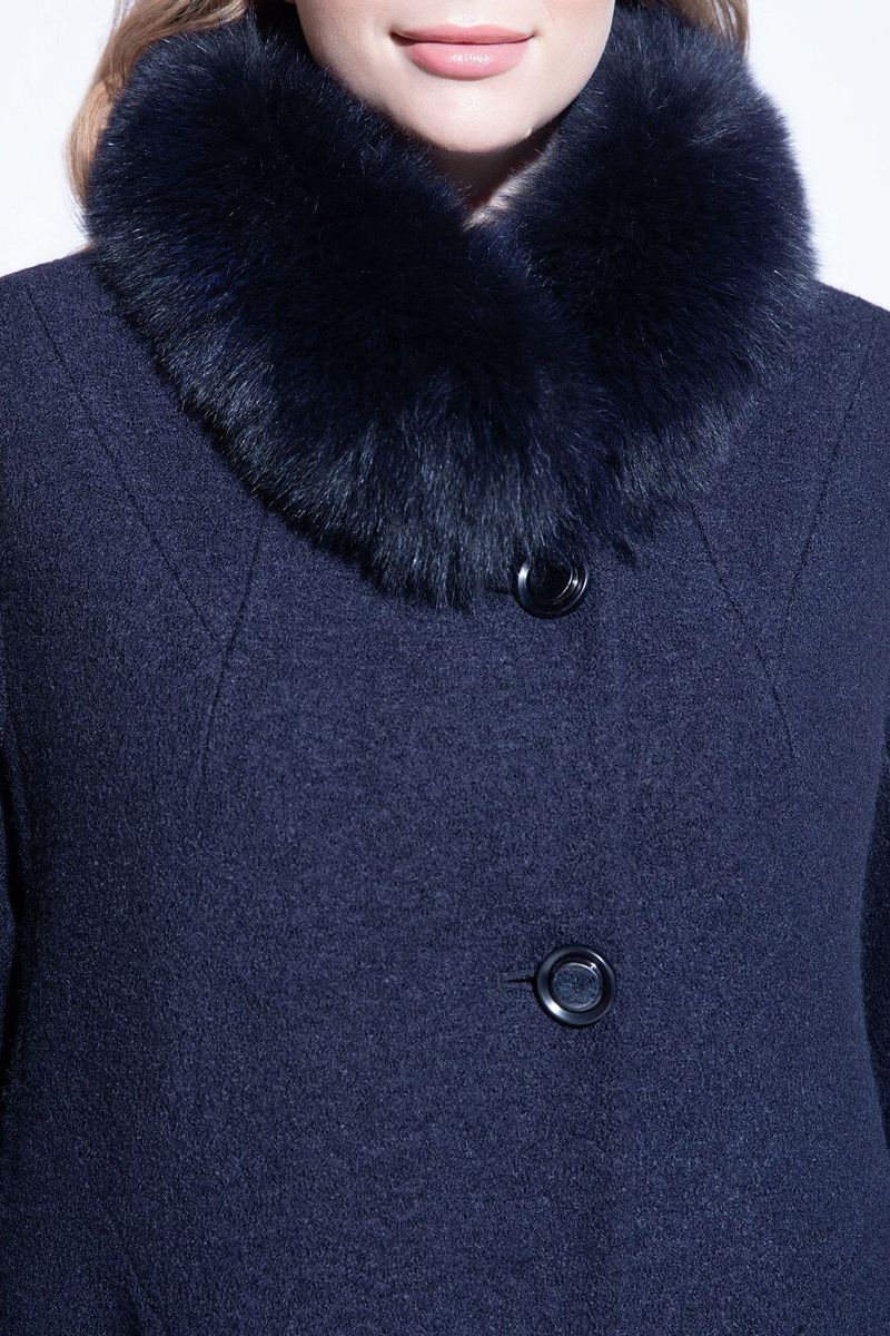 Женское пальто ElectraStyle НП4у-8035-138 темно-синий