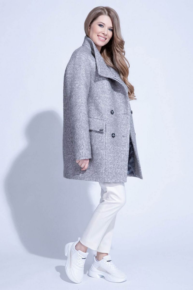 Женское пальто ElectraStyle НП3у-7004/4-225 графит