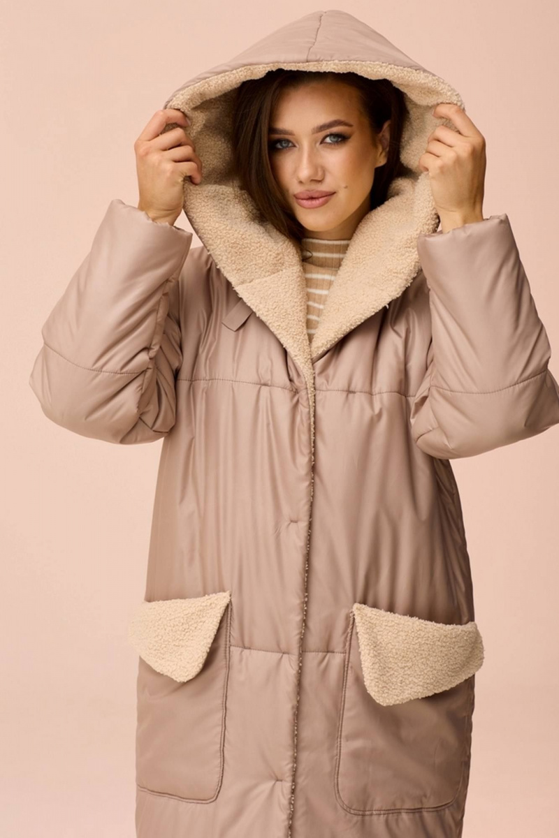 Женское пальто Faufilure С575 бежевый