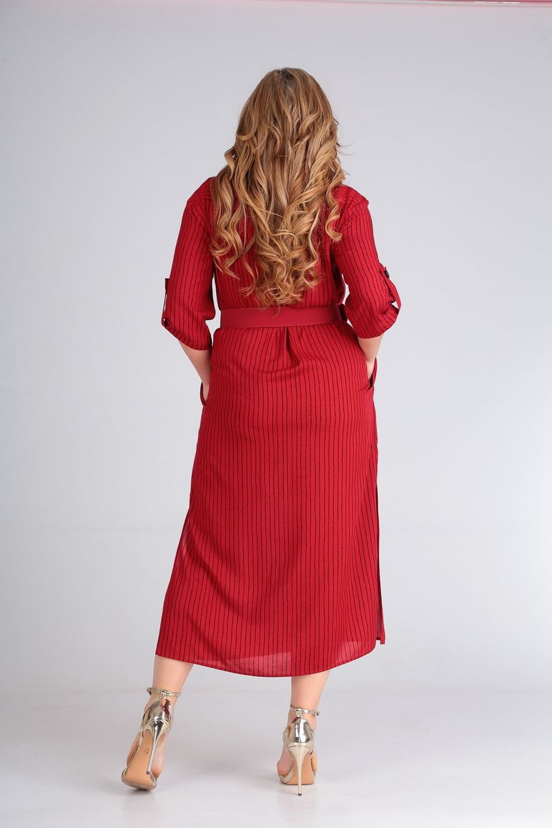 Платье Andrea Style 00257 красный